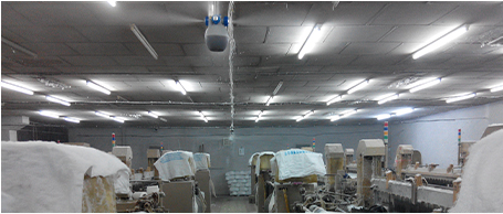 紡織行業汽水混合加濕案例