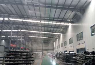 電子廠加濕除靜電案例-龍生科技生產車間